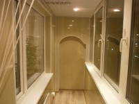 Внутренняя отделка балкона пластиковыми панелями, дизайн в Туле
